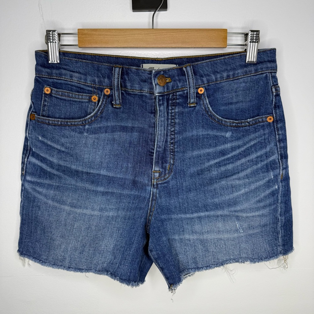 MADEWELL The Perfect Vintage Mid Length Jean Shorts - Picture 2 of 6